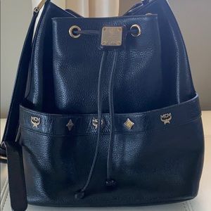 Vintage MCM Drawstring Bucket Bag 🔥